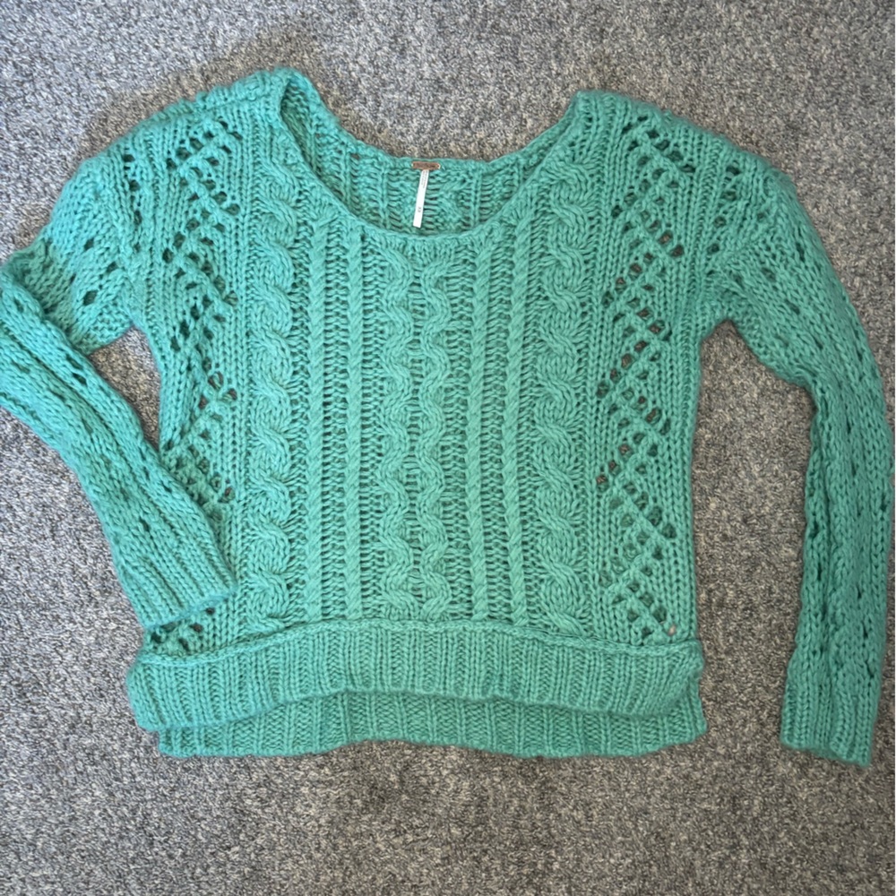 Free People Off-the-Shoulder Knit Sweater - Picture 3 of 6